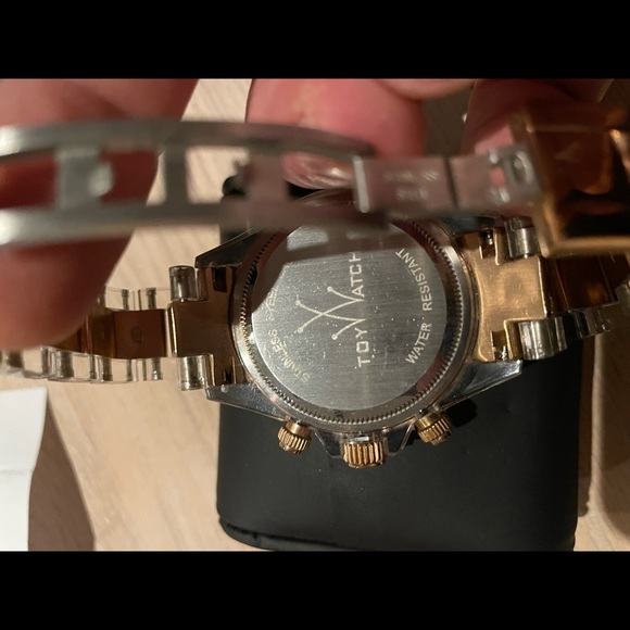 toy watch rose gold Kids Rose Gold Star Glitter Faux Leather Watch main image 1